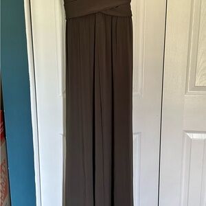 Halston Heritage Chocolate Brown Dress NEW